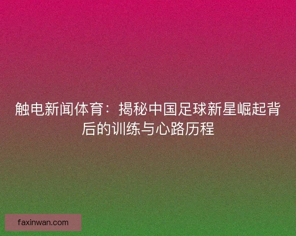 触电新闻体育：揭秘中国足球新星崛起背后的训练与心路历程